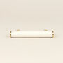G Decor Bianca Estella Solid Marble And Brass Architectural Cabinet Pull Handle, thumbnail 3 of 3