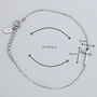 Sterling Silver Cross Charm Bracelet, thumbnail 3 of 6