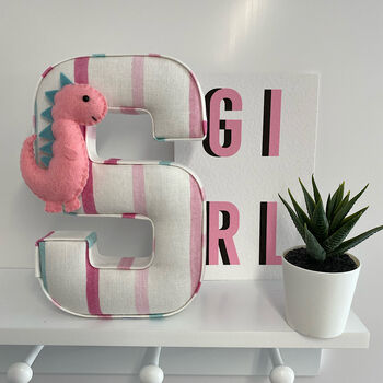 Patterned Fabric Dinosaur Letter, 7 of 7