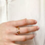 Adjustable Gold Single Drop Ring, thumbnail 7 of 7