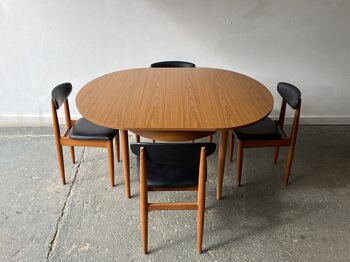 Mid Century Dining Table And Chairs By Schreiber, 2 of 7