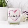 Inky Heart Luxury Round Scented Candle, thumbnail 4 of 7