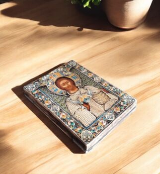 Jesus Christ Icon Print, Greek Orthodox Wall Art, 5 of 5