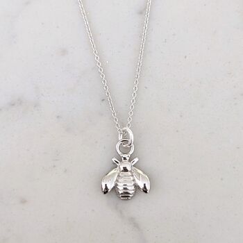 The Bee Accent Sterling Silver Necklace, 3 of 5