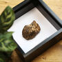 Xl Chondrite Meteorite Box Frame Real Authentic Space Meteor Fragment Museum Quality Natural History Interior Design Home Decor Display Gift Ornament, thumbnail 2 of 5