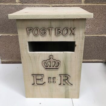 Wooden Wedding Post Box, 4 of 5