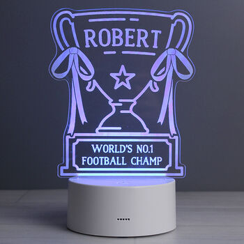 Personalised Trophy LED Night Light, 9 of 10