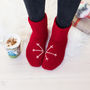 Mummy And Me Handmade Snowflake Slipper Sock Set, thumbnail 5 of 9