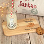 Milk And Cookie Santa Christmas Eve Board And Glass, thumbnail 1 of 3