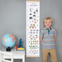 Personalised Numbers Height Chart, thumbnail 1 of 7