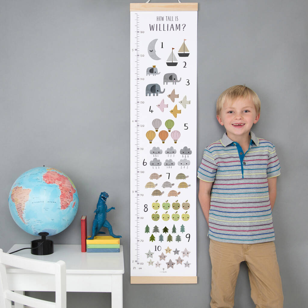 Personalised Numbers Height Chart, 1 of 7