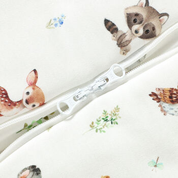 Woodland Animals Organic Cotton Unisex Baby Sleeping Bag, 3 of 4