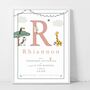 Personalised Keepsake Birth Print Jungle Safari, thumbnail 6 of 7