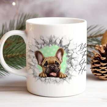 Personalised Christmas French Bulldog Break Through, 8 of 10