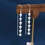 Star Cascade Threader Earrings In Sterling Silver, thumbnail 5 of 12