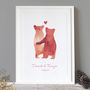 Personalised 'Bear Love' Print, thumbnail 4 of 7