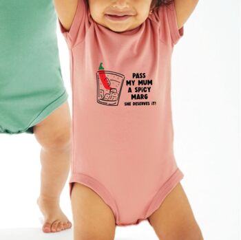 Pass My Mum A Spicy Marg New Baby Babyvest, 2 of 3