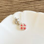 Handmade Resin Birth Flower Necklace With Initial Charm, thumbnail 5 of 9