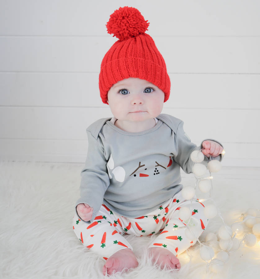 snowman baby clothing gift set by baba+boo