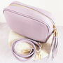 Billie Leather Box Bag Pale Lilac, thumbnail 2 of 4
