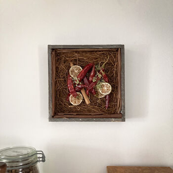 Dried Chilli Lime Wall Art Frame, 6 of 6