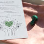 Malachite Mushroom Crystal Gift – With Pouch And Card, thumbnail 3 of 7