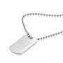 Army Dog Tag With Bead Chain 925 Sterling Silver, thumbnail 2 of 5