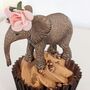 Baby Elephant Cupcake Topper, thumbnail 2 of 6
