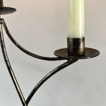 Antique Brass Vintage Style Candelabra, 2 of 5