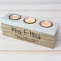 Personalised Free Text Triple Tea Light Box Tealight Holder, thumbnail 3 of 10