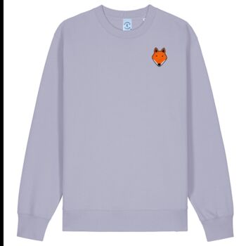 Unisex Organic Cotton Embroidered Fox Sweatshirt, 8 of 12