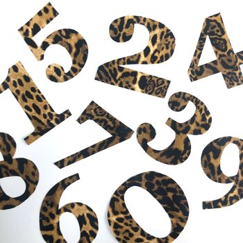 Leopard Print Applique Iron On Symbols, 3 of 4