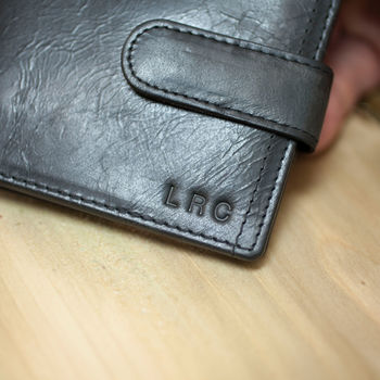 Vintage Personalised Bifold Leather Wallet, 9 of 11