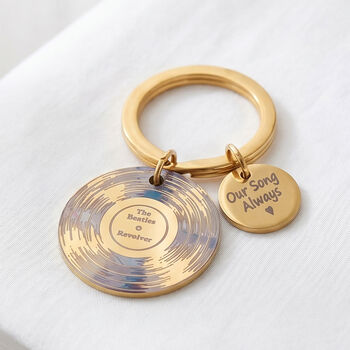 Vinyl Record Personalised Keyring, 7 of 8