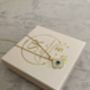 18 K Gold Plated Emerald Gold Clover Charm Necklace, thumbnail 6 of 8