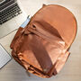 Personalised Brown Leather 16 Inch Macbook Backpack, thumbnail 3 of 11