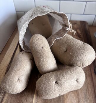 Pretend Play Felt Food Potatoes, 3 of 5