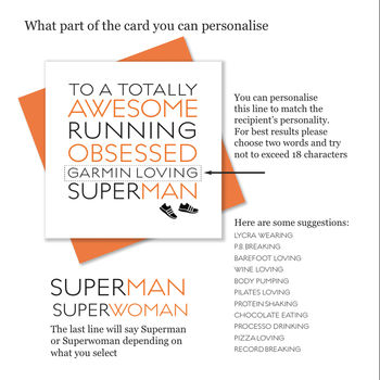 Personalised Card For Running Fitness Lovers, 2 of 2