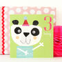 Panda 3rd Birthday Card, thumbnail 1 of 5