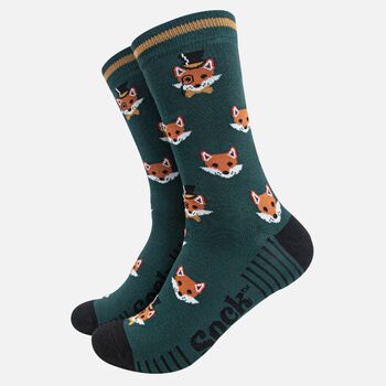 Dapper Fox Men's Bamboo Dress Socks Green, 2 of 5