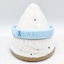 Light Blue Awareness Ribbon Bracelet Wristband, thumbnail 1 of 10