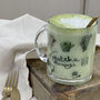Matcha Mornings Personalised Glass Mug, thumbnail 1 of 2