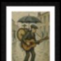 One Man Band Lowry Style Framed Art, thumbnail 2 of 2