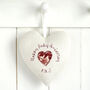 Personalised 30th Pearl Wedding Anniversary Heart Gift, thumbnail 4 of 9