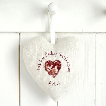 Personalised 30th Pearl Wedding Anniversary Heart Gift, 4 of 9