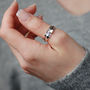 Mia Heart Narrow Sterling Silver Spinning Ring, thumbnail 1 of 8