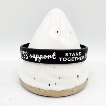 Zebra Awareness Ribbon Bracelet Wristband, 7 of 9