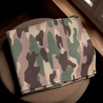 Personalised Camo Dog Design Blanket, 2 of 7