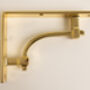 Polished Brass Vintage Style Solid Brass Shelf Brackets, thumbnail 6 of 8