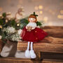 Christmas Fairy Shelf Sitter With Red Dress, thumbnail 4 of 4